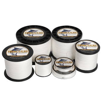 1000M 1094Yds White 6lb-100lb HERCULES PE Braided Fishing Line 4 Strands
